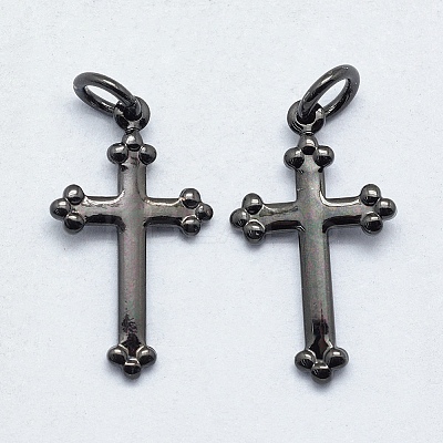 Brass Pendants X-KK-P147-13B-NR-1