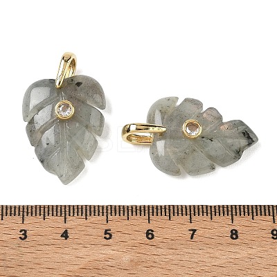 Natural Labradorite Pendants GG-CBA105B-01K-G-1