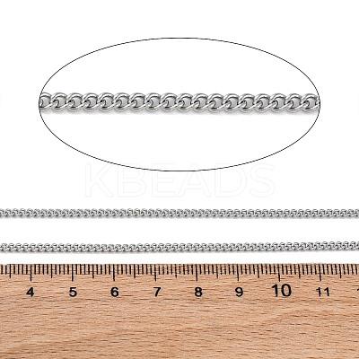 304 Stainless Steel Curb Chains CHS-M009-10P-02-1