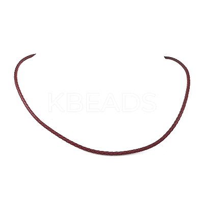 3MM Punk Rock Round Braided Leather Cord Necklaces NJEW-JN05861-01-1