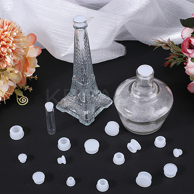 24Pcs 4 Style Silicone Bottle Seal Plug AJEW-GF0008-11C-1