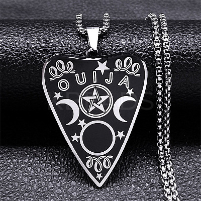 201 Stainless Steel Pendant Necklaces LS-NJEW-C066-10P-1