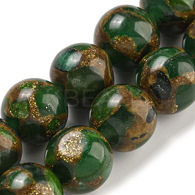 Synthetic Gold Clinquant Stone Beads Strands G-P549-A01-03D-1