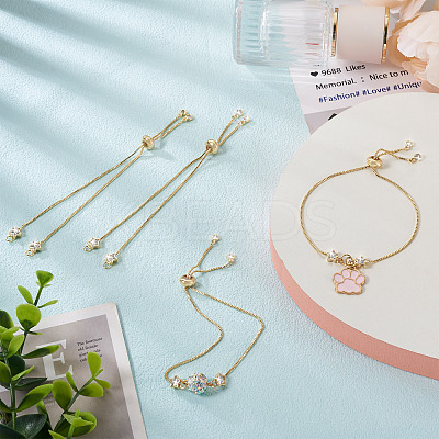 Rack Plating Adjustable Brass Slider Bracelets YS-TAC0001-14G-1