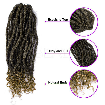 Curly Faux Locs Crochet Hair OHAR-G005-12C-1