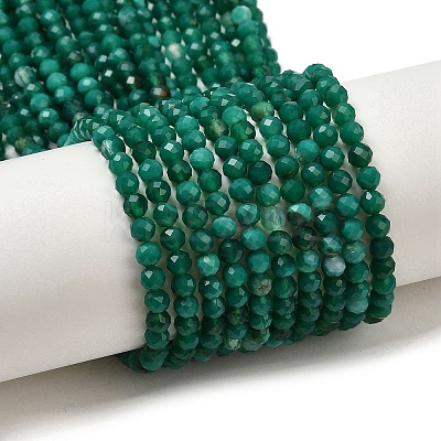 Natural Green Onyx Agate(Dyed & Heated) Beads Strands G-D347-A04-4mm-1