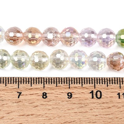 Electroplate Glass Beads Strands EGLA-D300-06-8mm-17-1