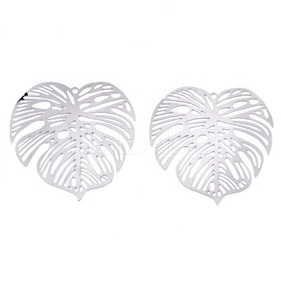 Non-Tarnish 201 Stainless Steel Filigree Pendants X-STAS-R102-21P-1