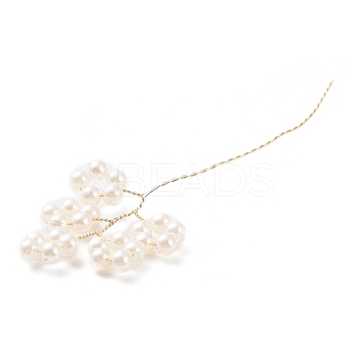 ABS Imitation Pearl Beaded Pendant GLAA-K060-04G-1