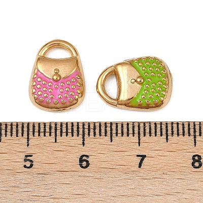 304 Stainless Steel Enamel Charms STAS-Z140-13G-1
