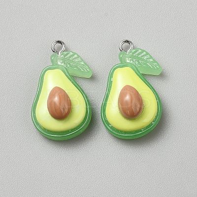Resin Pendants FIND-WH0817-082A-1
