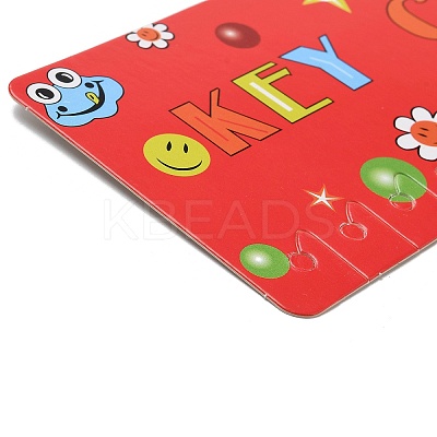 12-Slot Paper KeyChain Hanging Display Cards DIY-M074-01-1