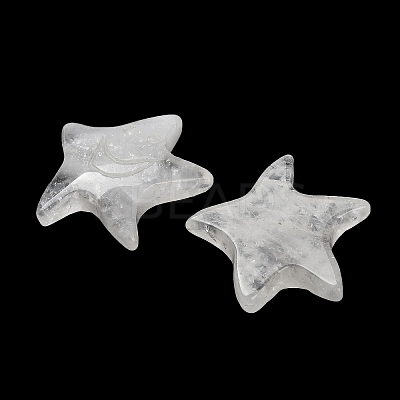 Natural Quartz Crystal Carved Cabochons G-Q190-04A-1