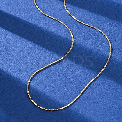 304 Stainless Steel Round Snake Chain Necklaces NJEW-T016-19G-1