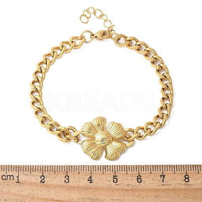 304 Stainless Steel Link Bracelets BJEW-Z098-01G-1