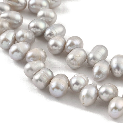 Dyed Natural Cultured Freshwater Pearl Beads Strands PEAR-A006-28B-1