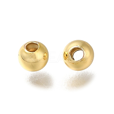 Rack Plating Brass Beads KK-K373-08A-G-1