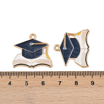 Graduation Season Alloy Enamel Pendants ENAM-V002-01C-KCG-1