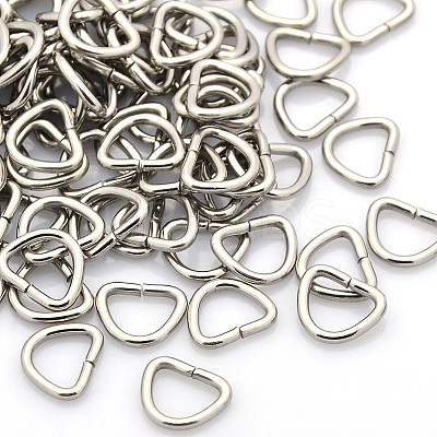Tarnish Resistant 304 Stainless Steel Triangle Rings STAS-N040-03B-1