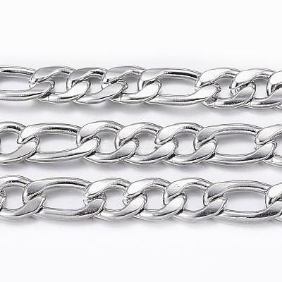 Tarnish Resistant 304 Stainless Steel Figaro Chains CHS-H009-32P-1