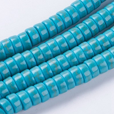 Synthetic Turquoise Beads Strands G-E456-05A-3x6mm-1
