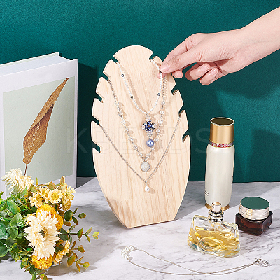 Wooden Necklace Displays Stands NDIS-WH0001-11-1