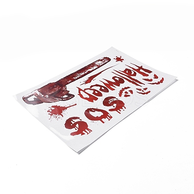 Halloween Theme PVC Static Stickers LS-DIY-F133-08-1