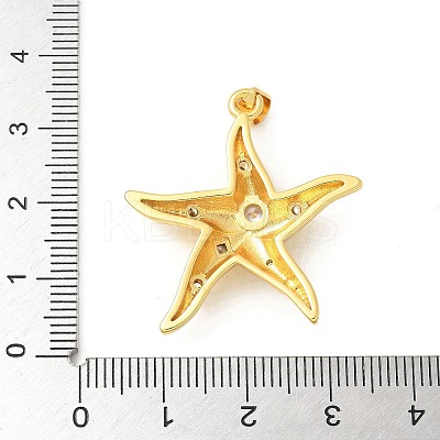 Brass Micro Pave Cubic Zirconia Pendants KK-U053-22G-1