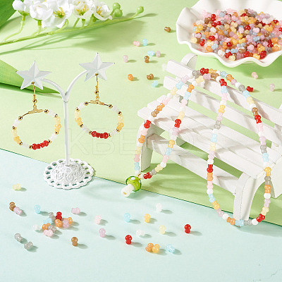 500Pcs Glass Seed Beads SEED-TA0001-52A-1