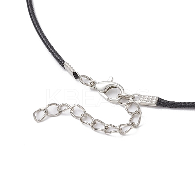 Cylinder Seed Beaded Evil Eye & Alloy Pyramid Cone Pendant Necklaces NJEW-MZ00105-1