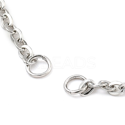 Tarnish Resistant 304 Stainless Steel Cable Chains Bracelet Making AJEW-P119-01P-1