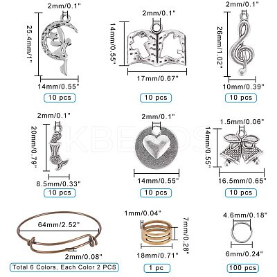 DIY Adjustable Brass Expandable Bangle Making DIY-PH0026-21-1