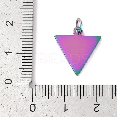 Ion Plating(IP) 304 Stainless Steel Pendants LS-STAS-I311-22RC-1