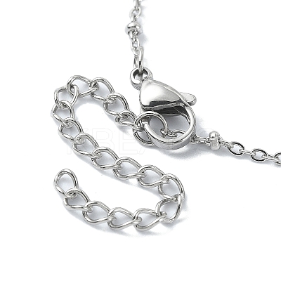 Alloy Peace Sign Charm Bracelet BJEW-JB09785-1