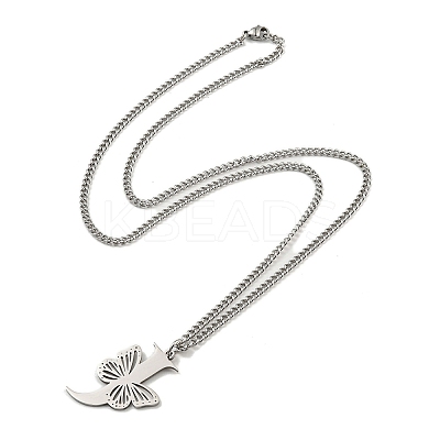 201 Stainless Steel Necklaces NJEW-Q336-01J-P-1