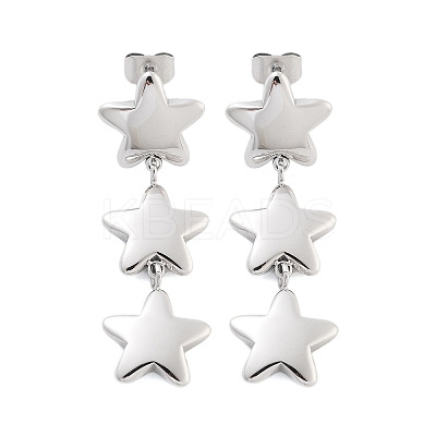 304 Stainless Steel Stud Earrings EJEW-S226-10P-03-1