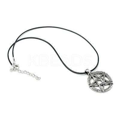 Alloy Pendant Necklaces NJEW-S381-008-1