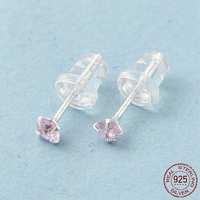 Cubic Zirconia Diamond Stud Earrings STER-M105-01A-S-1