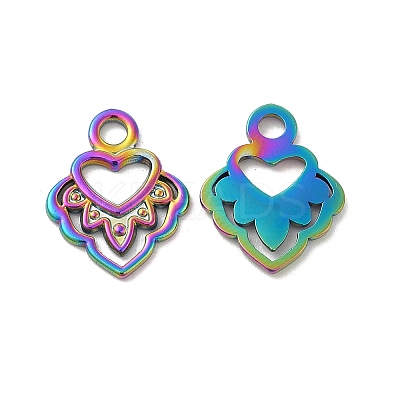 Ion Plating(IP) 304 Stainless Steel Pendants STAS-B032-08MC-1