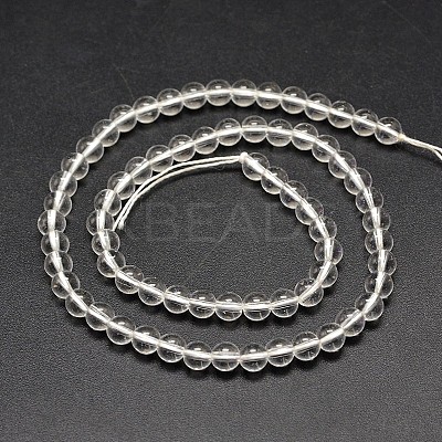 Synthetic Quartz Round Bead Strands PIEG-J002-16-6mm-1
