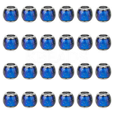 24Pcs Glass European Beads GLAA-HY0001-32-1