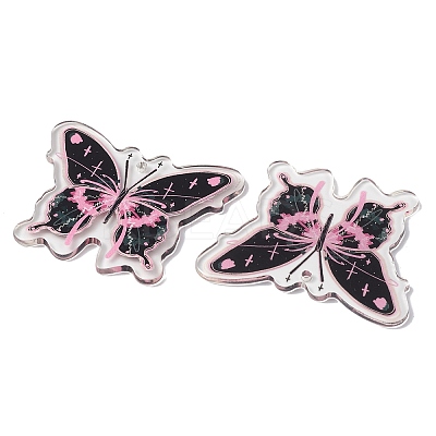 Transparent Printed Acrylic Pendants LS-X-TACR-P005-02B-1