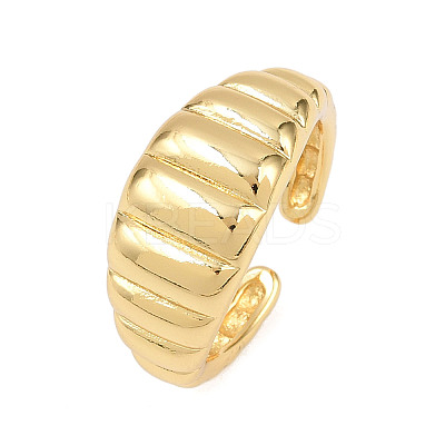 Brass Cuff Ring for Women RJEW-Z113-14G-1