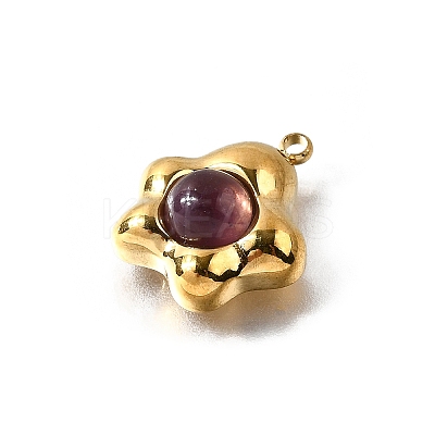 Natural Amethyst Pendants STAS-F318-08A-G-1