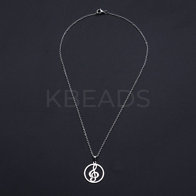 Non-Tarnish 201 Stainless Steel Pendant Necklaces LS-NJEW-S105-JN530-45-1-1