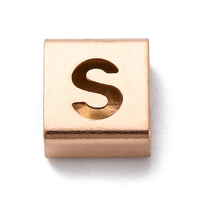 Ion Plating(IP) 304 Stainless Steel Square Slide Charms STAS-L132-10S-RG-1