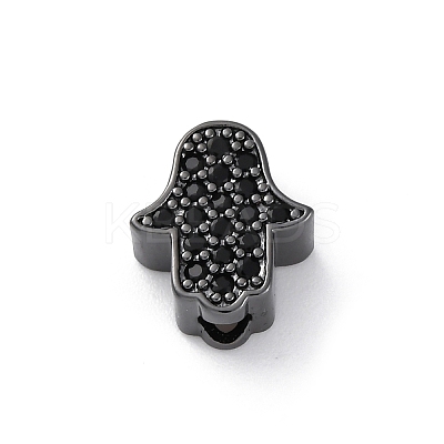 Brass Cubic Zirconia Beads KK-S510-43B-1