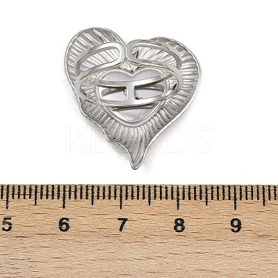 Heart 304 Stainless Steel Enamel Finger Rings for Women RJEW-G355-09P-02-1