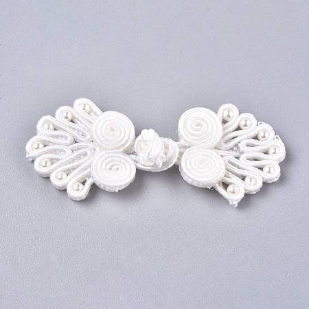 Handmade Chinese Frogs Knots Buttons Sets BUTT-WH0014-29Y-1