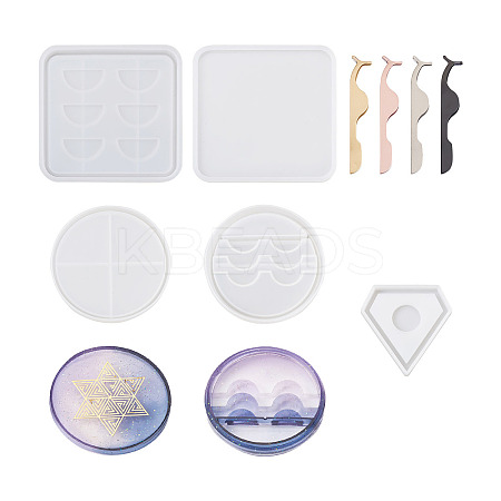 DIY Eyelash Tray Silicone Molds DIY-BG0001-31-1